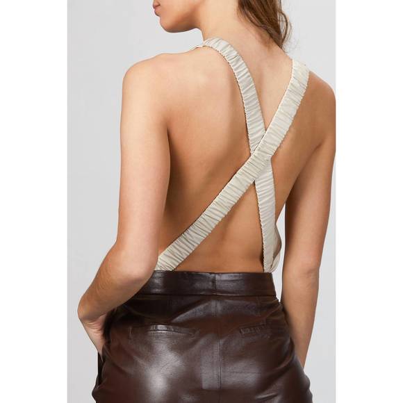 NEW ZEYNEP ARCAY helen bodysuit in limestone - Picture 5 of 5